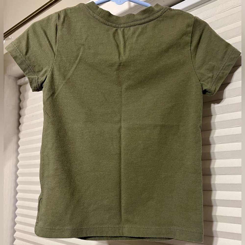 Toddler boy’s Cat & Jack sz 18 months Green “Best Brother Ever” ss shirt - Picture 2 of 3